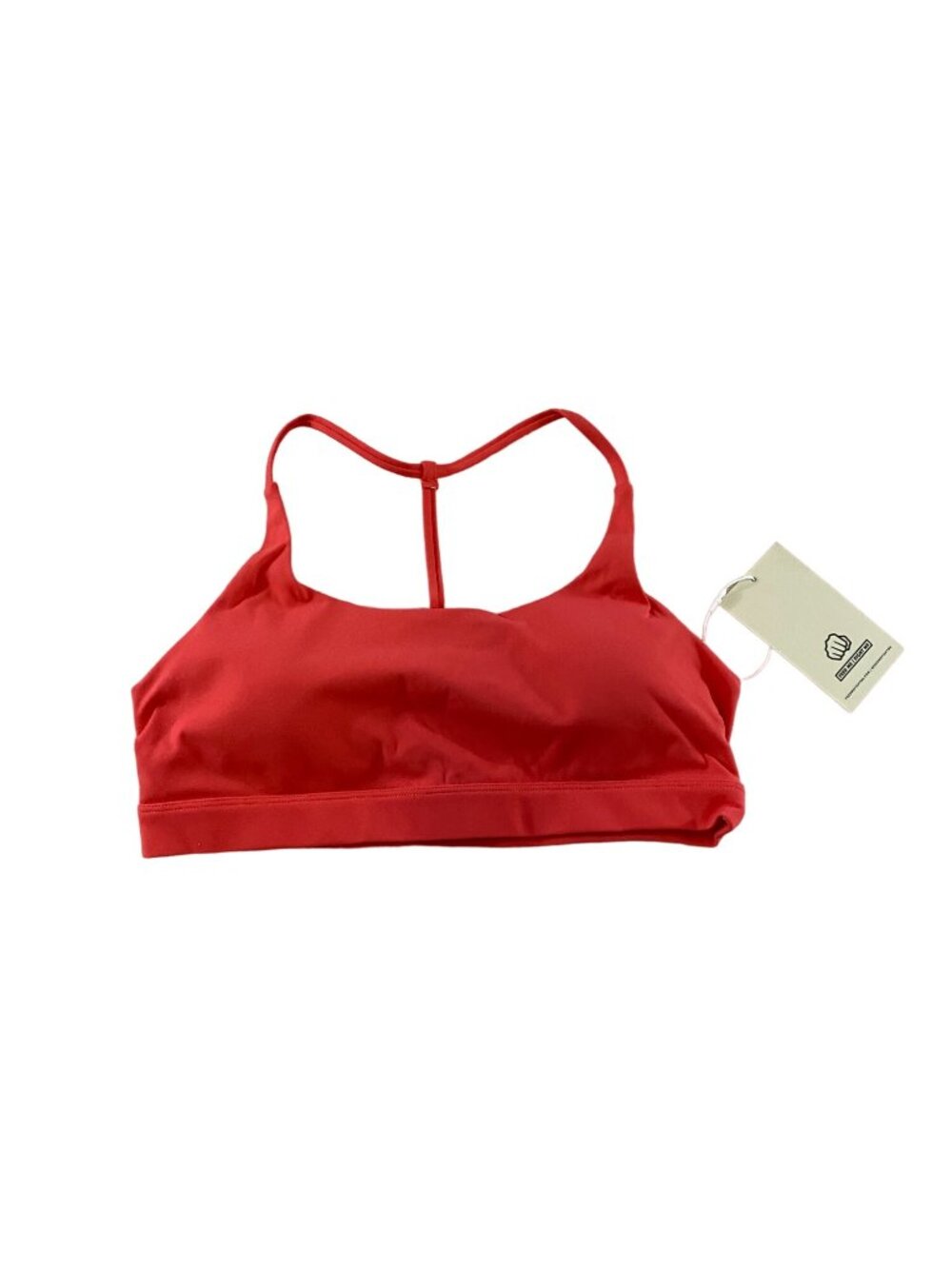NWT Feed Me Fight Me Women's Orange Crossfit Sports Bra - Large
